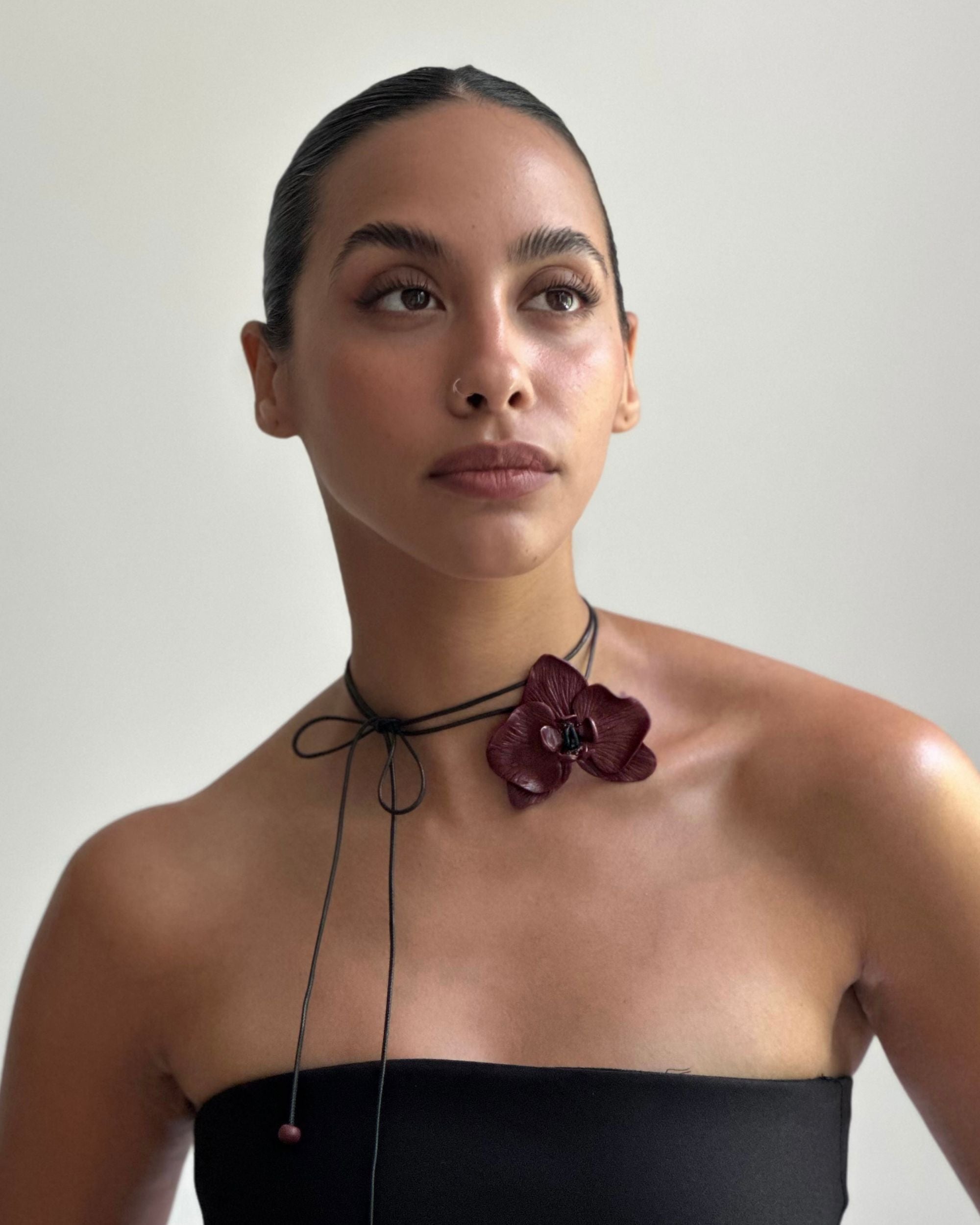 Orchid Choker Necklace