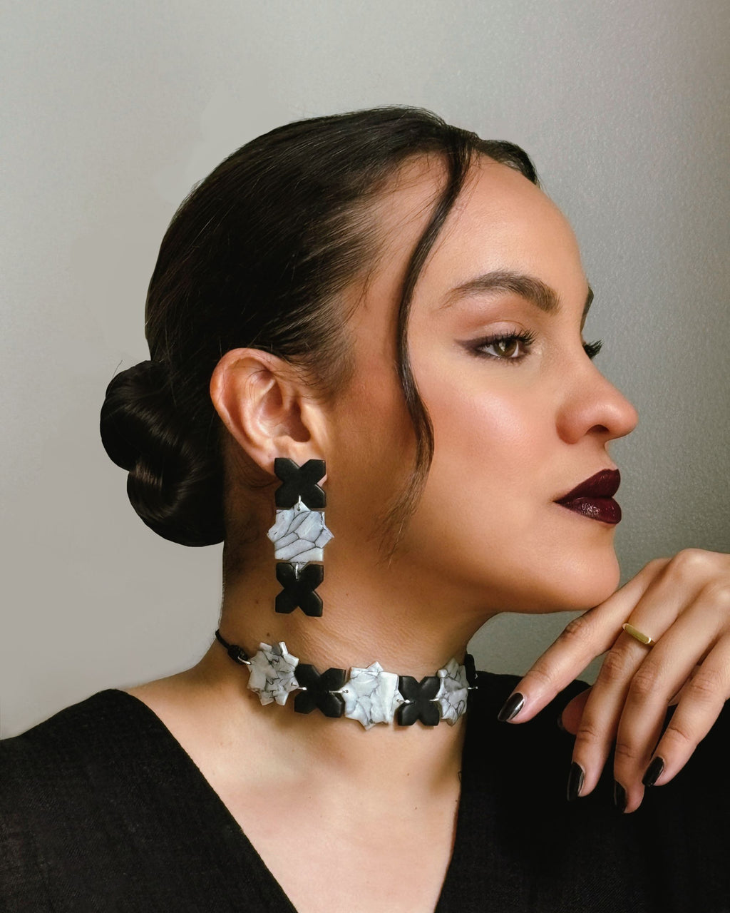 Black Zelij Choker