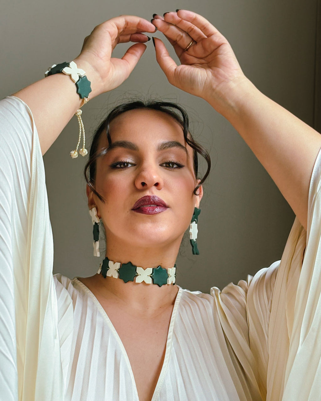 Green Zelij Choker