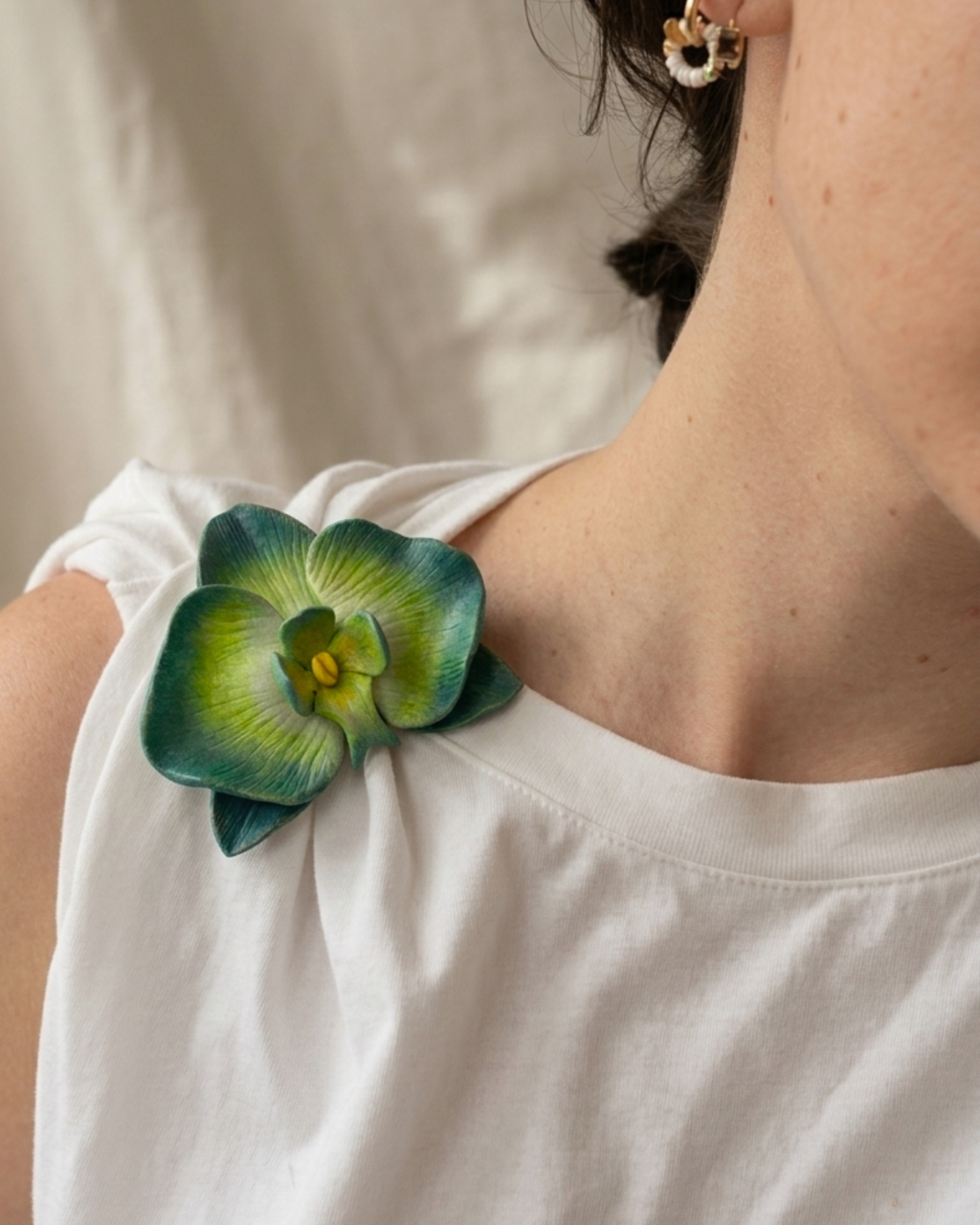 Orchid Brooch