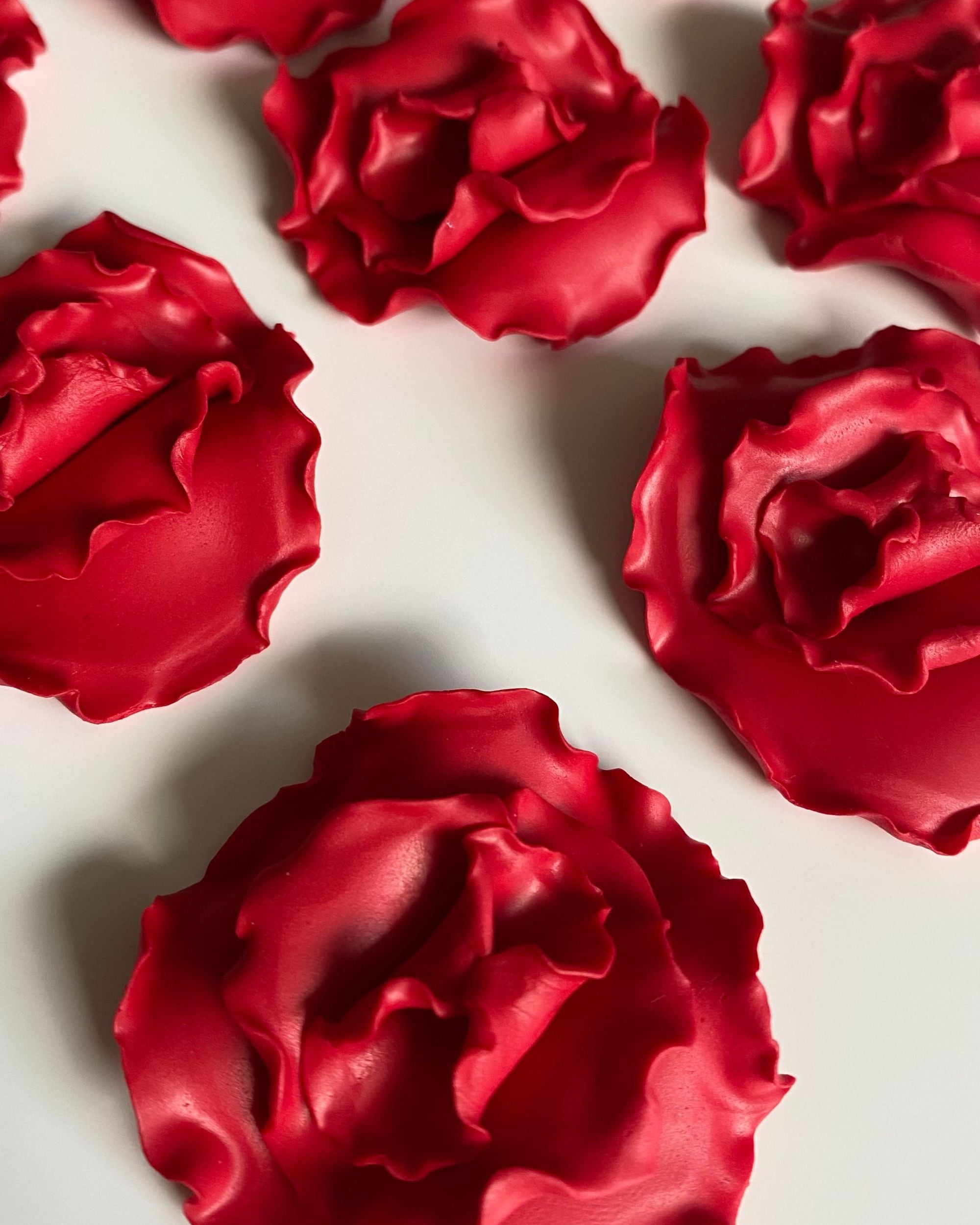 Red Carnation Earrings