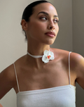 White Orchid Choker