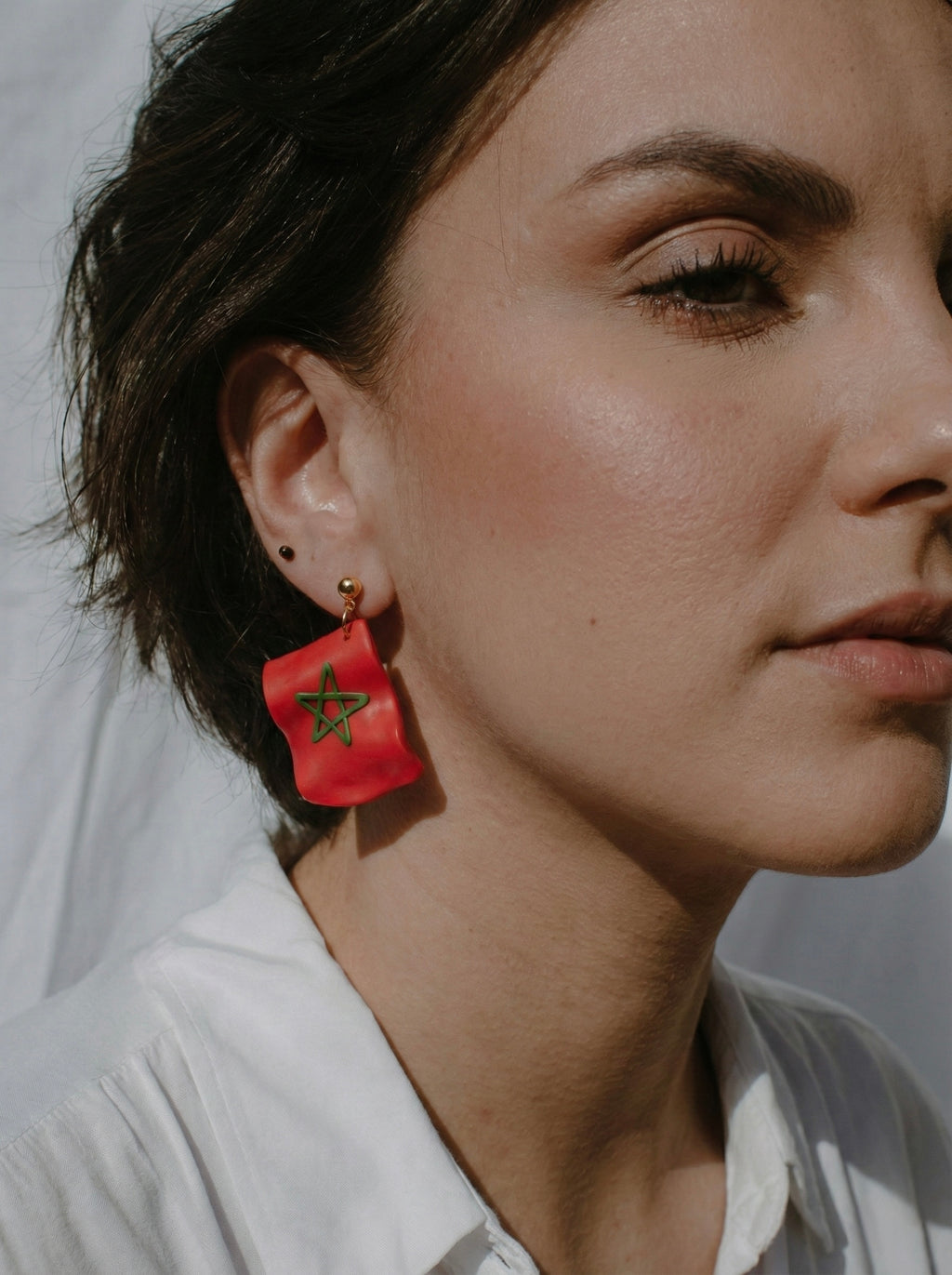 Moroccan Flag Earrings